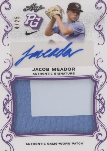 2018 Leaf Perfect Game National Showcase - Jacob Meador #PA-JM1