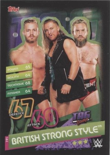 2020 Topps WWE Slam Attax Reloaded - British Strong Style #191