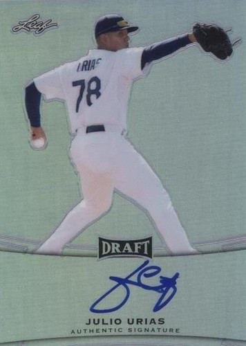 2015 Leaf Metal Draft - Julio Urias #BA-JU1
