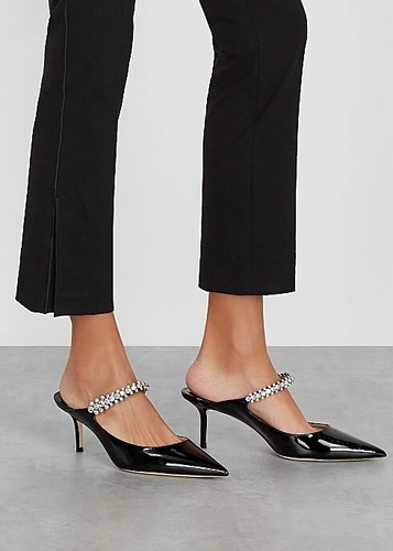 Jimmy Choo Bing 100 Patent Crystal Strap Pumps Black 37 | eBay Jimmy Choo Bing 100 Patent Crystal Strap Pumps Black 37 | eBay