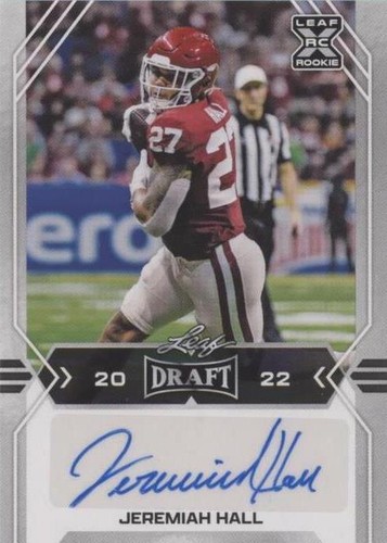 2022 Leaf Draft Jeremiah Hall #BA-JH2