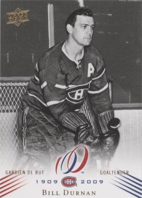 2008-09 Upper Deck Montreal Canadiens Centennial Set - Bill Durnan #9