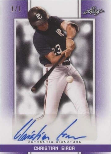 2019 Leaf Perfect Game National Showcase - Christian Eiroa #BA-CE1