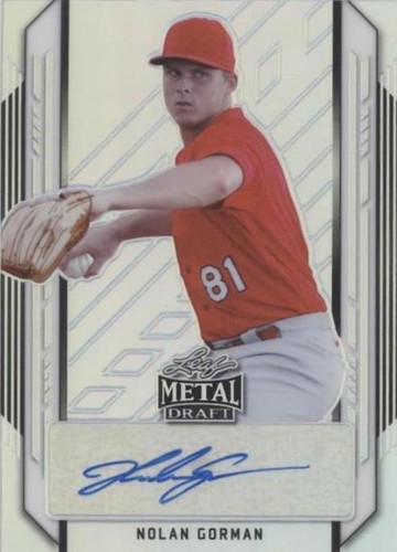 2021 Leaf Metal Draft - Nolan Gorman #BA-NG1