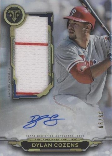 2019 Topps Triple Threads - Dylan Cozens #AUJR-DC