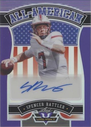 2022 Leaf Valiant Spencer Rattler #AA-SR1