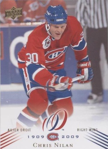 CHRIS NILAN 2008-09 CENTENNIAL MONTREAL CANADIENS NO 46 45/100