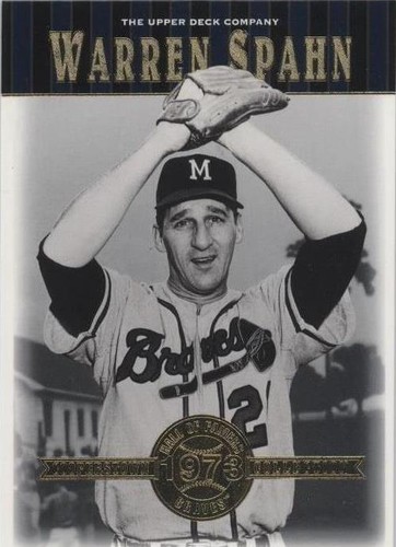 2001 Upper Deck Hall of Famers - Warren Spahn #4