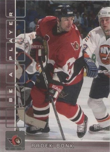 2001-02 In the Game Be A Player Memorabilia - Radek Bonk #3