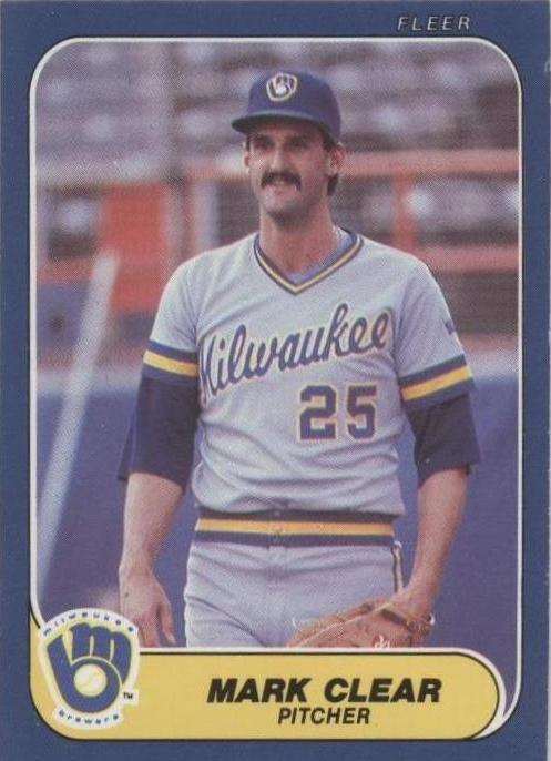 1986 Fleer Update - Mark Clear #U-26