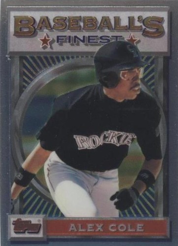 1993 Topps Finest - Alex Cole #12