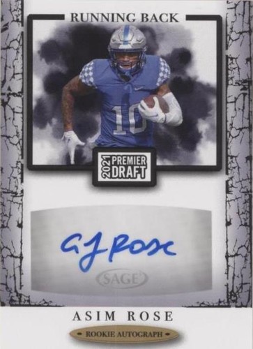 2021 Sage Premier Draft Asim Rose Jr. #A168