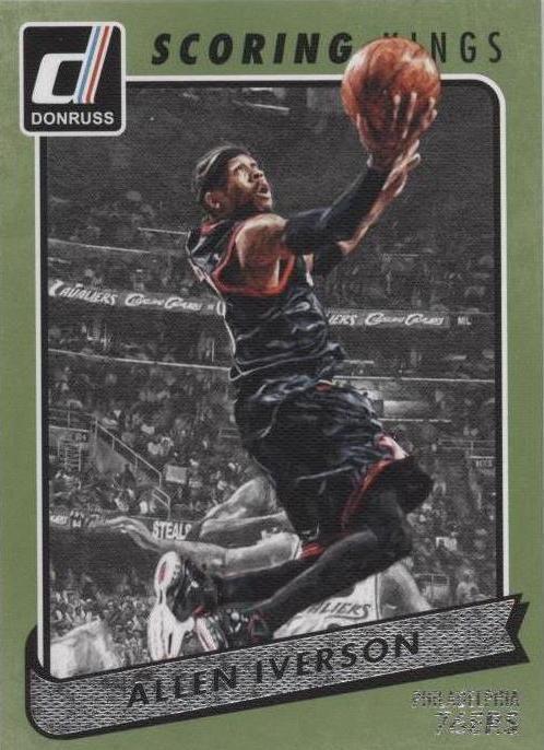 2015-16 Panini Donruss Scoring Kings Allen Iverson #11 Basketball Card
