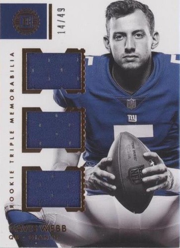 2017 Panini Encased Davis Webb #7