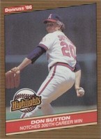 1986 Donruss Highlights - Don Sutton #16