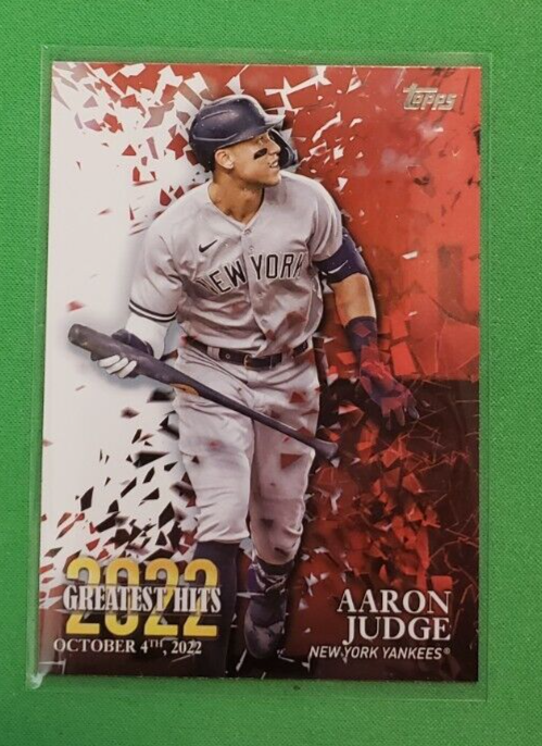Aaron Judge 2023 Topps Series 1 2022 GREATEST HITS INSERT