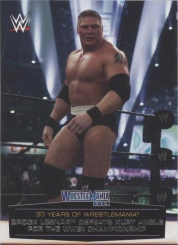 2014 Topps Brock Lesnar WrestleMania 30 Event-Used Mat Relic WWE 