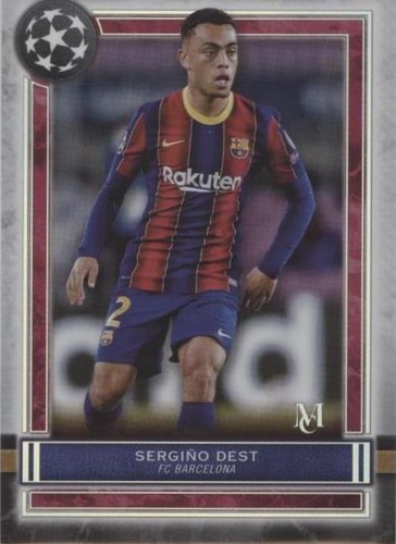 2020-21 Topps Museum Collection UCL Sergino Dest #48