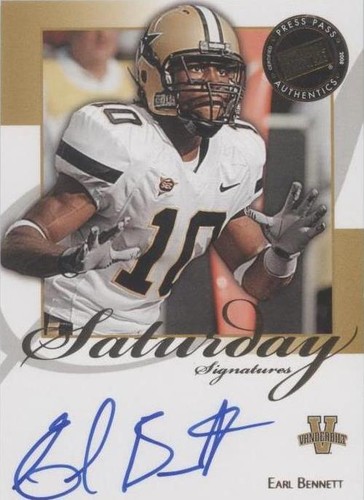 2008 Press Pass Legends Earl Bennett #SS-EB