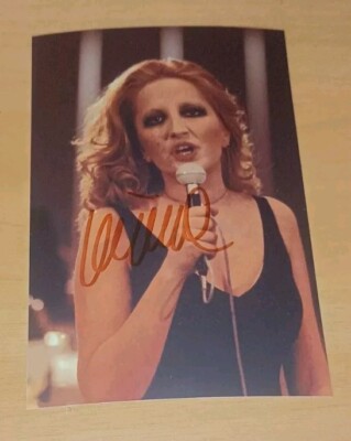 AUTOGRAPH MINA MAZZINI photo foto 10x15cm music LEGEND LIVE HAND SIGNED
