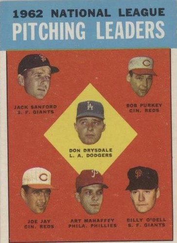1963 Topps - Art Mahaffey Billy O'dell Bob Purkey #7