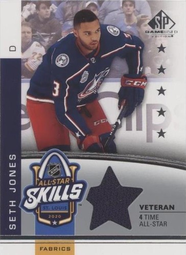 2020-21 Upper Deck SP Game Used - Seth Jones #ASV-SJ