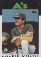 1986 Topps - Jackie Moore #591