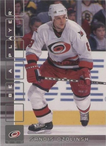 2001-02 In the Game Be A Player Memorabilia - Sandis Ozolinsh #72