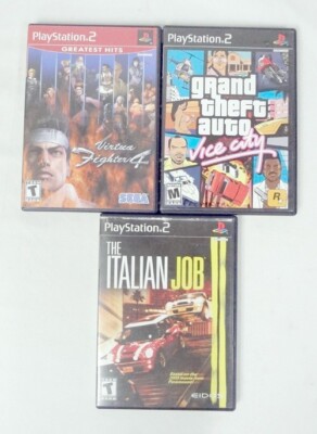 Lot of 3 PlayStation 2 Video Games! Grand Theft Auto Vice City Virtual Fighter 4