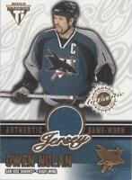 2002-03 Pacific Private Stock Titanium - Owen Nolan #63