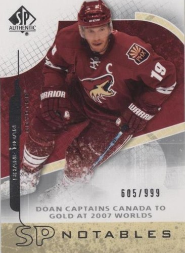 2008-09 SP Authentic - Shane Doan #149
