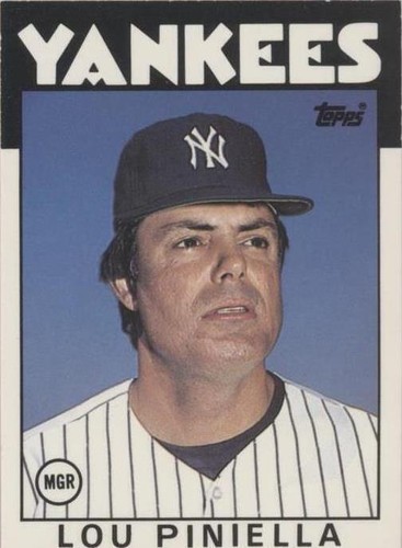 1986 Topps Traded - Lou Piniella #86T