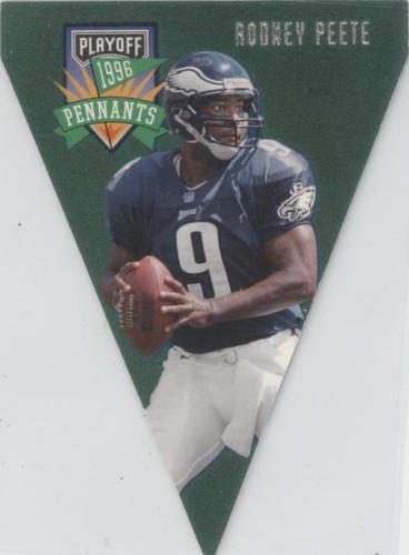 1996 Playoff Pennants Rodney Peete #63