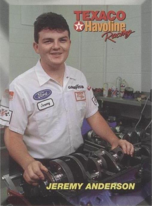 1994 Maxx Texaco Havoline Racing Ernie Irvan - Jeremy Anderson #25