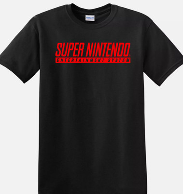 SUPER NINTENDO T-shirt  Classic Retro Gaming SNES