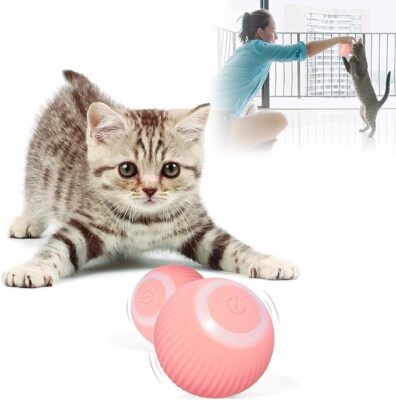 Electric Dog Ball Toys Auto Rolling Smart Dog Toys for Dogs Training Self-Moving