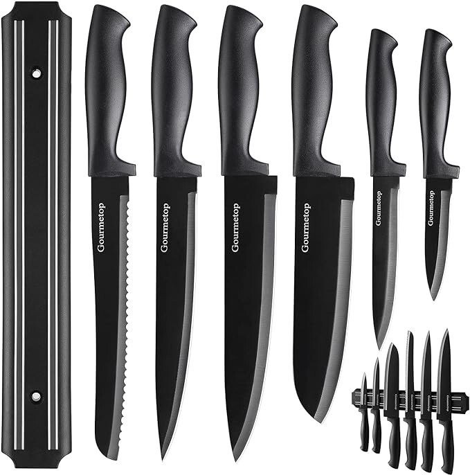 With No Drilling Magnetic Strip For Kitchen Black Titanium Sma