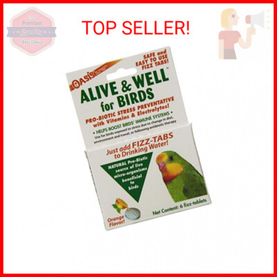 Bird Stress Preventative & Pro-Biotic Tablets, White, 1 Count