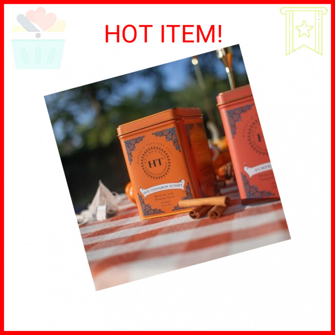 Harney & Sons Caffeinated Hot Cinnamon Sunset Black Tea with Orange and Cloves T