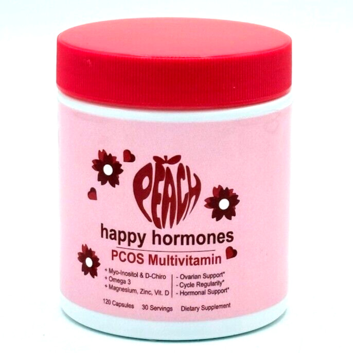 HAPPY HORMONES PCOS Multivitamin Prebiotic Probiotic Vaginal/Hormonal Health USA
