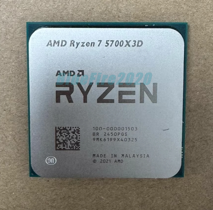AMD Ryzen 7 5700X3D 3.0GHz 8 Core CPU 105W Socket AM4 R7 5700X3D