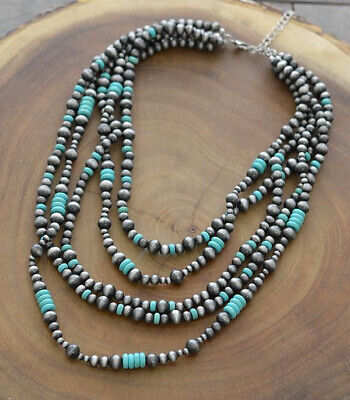 Navajo Pearl Layered Necklace
