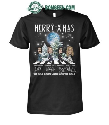 Led Zeppelin Merry Xmas To Be A Rock And Not To Roll Christmas 2024, Size S-5XL