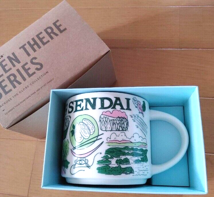 Sendai Miyagi Japan Starbucks coffee Cup Mug 14oz Been There