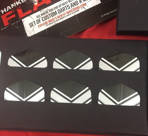 Marlboro Limited Edition Promo Steel Tip 3 Dart Set With Flights & US Map