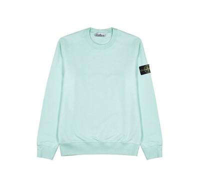 STONE ISLAND Logo-Appliquéd Garment-Dyed Cotton-Jersey Mint Sweatshirt