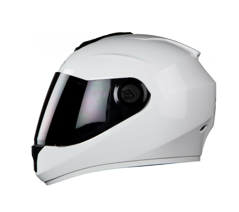 Steelbird HI-GN Men Vision Dashing White Full Face Helmet M Size 580MM  