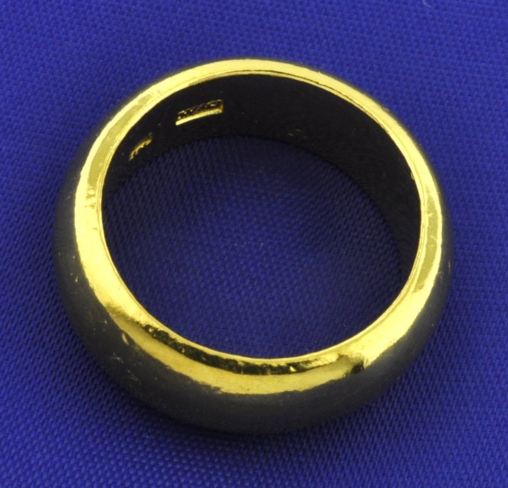 Pre-owned Luckyhhhjewelry 24k Solid Yellow Gold Handmade Band Ring Size 5-12 31.10 Grams 1 oz