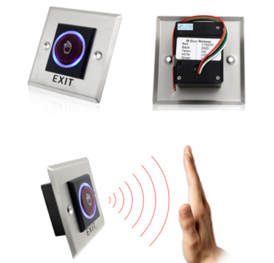 DC12V IR Touchless Door Exit Button NO-Touch Door Exit Button with LED Light
