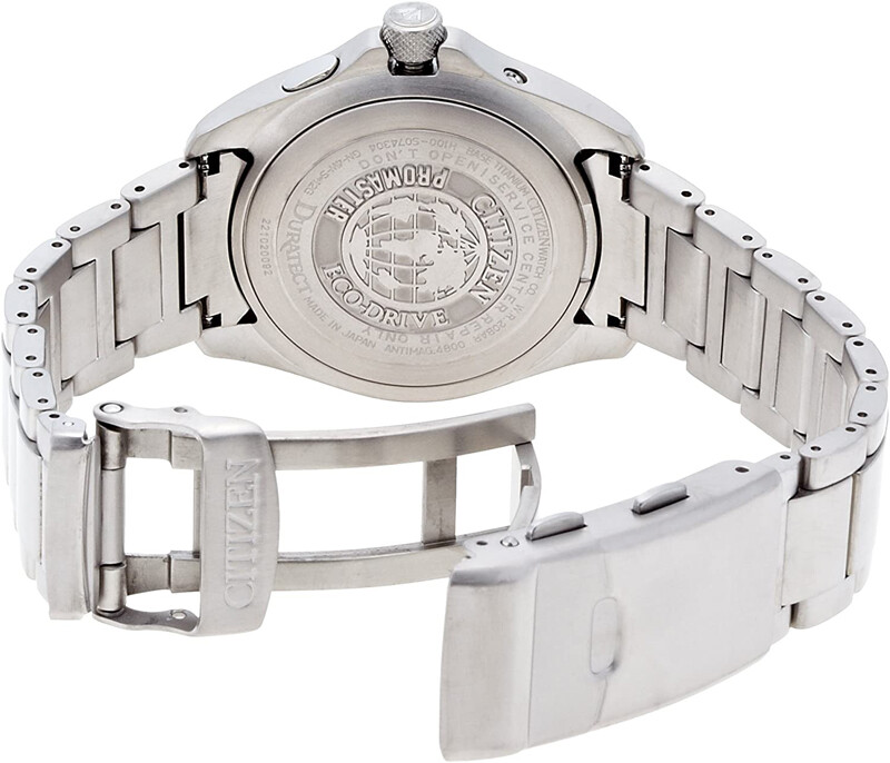 Pre-owned Citizen Promaster Land Eco-drive Pmd56-2952 Black Titanium Solar Men Watch Japan